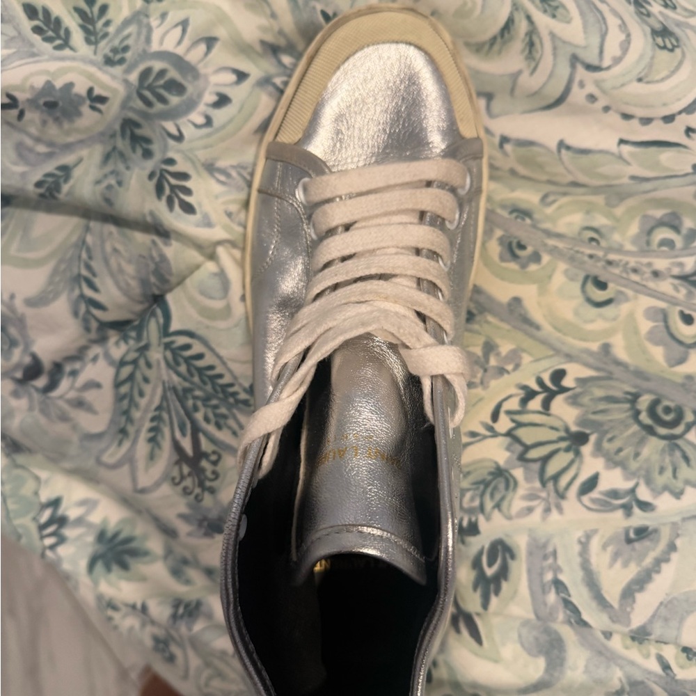 Saint Laurent Silver Sneakers High Top - Picture 8 of 10